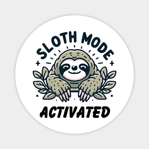 Sloth mode Magnet by zeevana